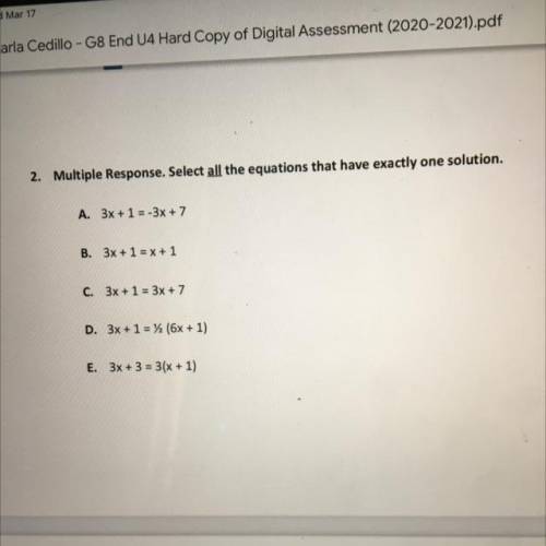 Need help math testt