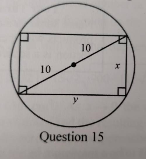 15. Find the dimensions of the rectangle of largest area that can be inscribed in a circle of radiu