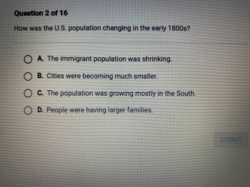 How was the U.S. population changing in the early 1800s?