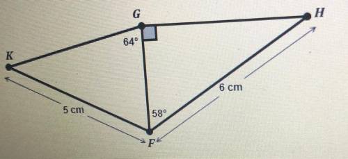 Using the provided measures determine the measure of angle K.

A)30.5°
B)34.90
C)41.2°
D)58.0°