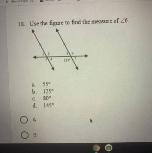 Find the measure of angle 6