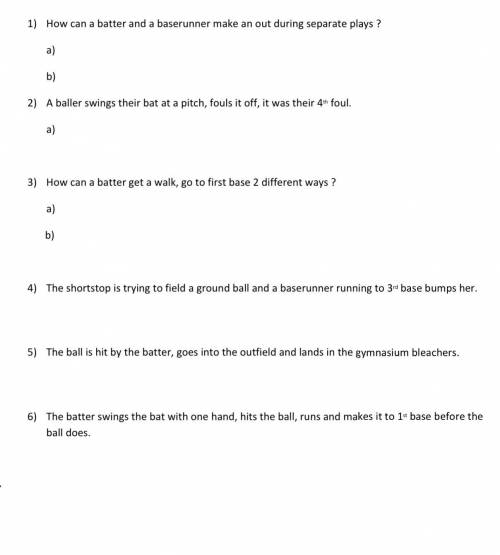 Please answer these questions right
Assignment is called wiffleball