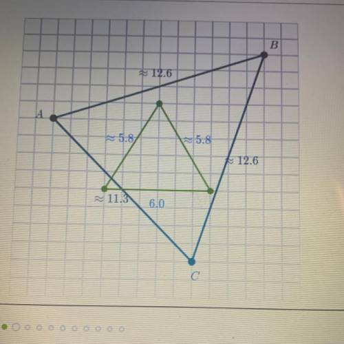 Draw the image of ABC under a dilation whose center is A and scale factor is

1/4.
PLS I NEED HELP
