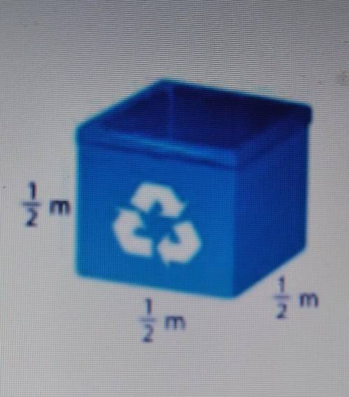 A paper recycling bin has the dimensions shown. Use the expression s', where s is the length of one