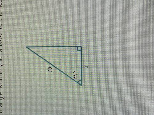 Solve for X and round to the nearest tenth