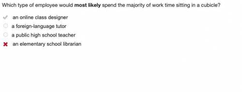 Which type of employee would most likely spend the majority of work time sitting in a cubicle?
