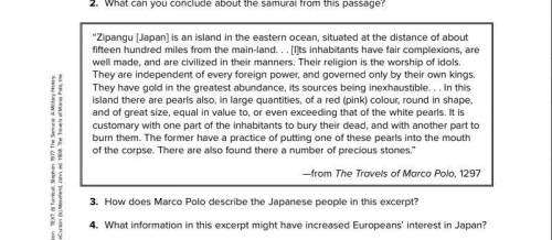What can you conclude about the Samurai from this passage?