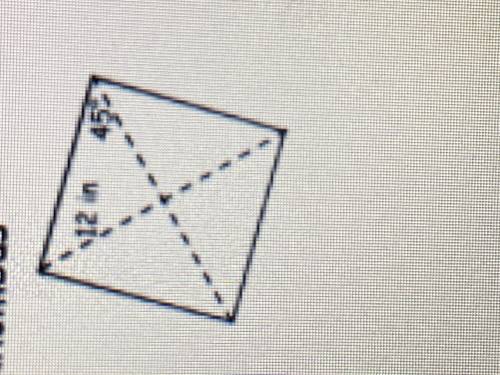 Can someone find the area of the rhombus?