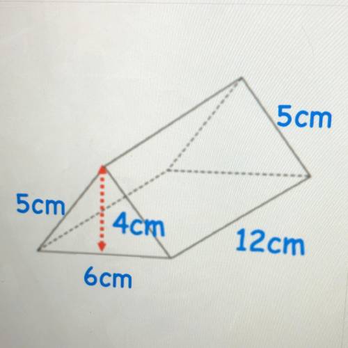 Can someone find the surface area of the triangular prism?