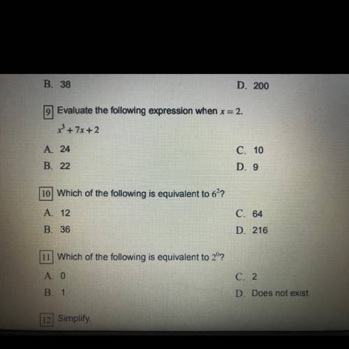 Can you help me on question 10?!