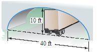 Will a truck that is 12 feet wide carrying a load that reaches 9 feet above the ground clear the se