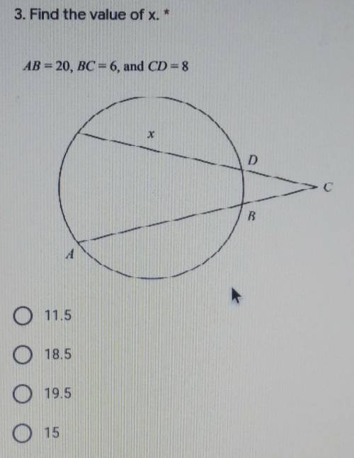 Find the value of X question​