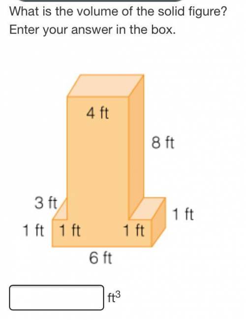 What is the volume of the solid figure?