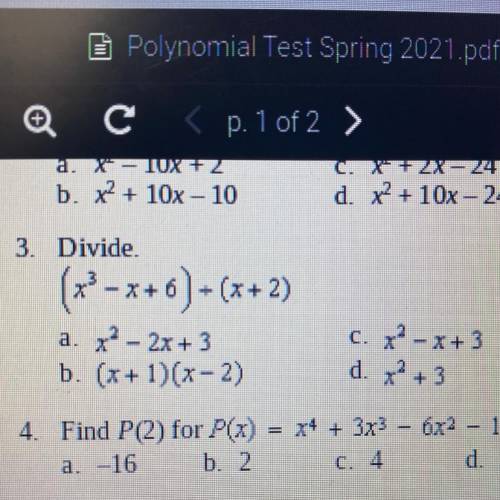 Divide the following problem