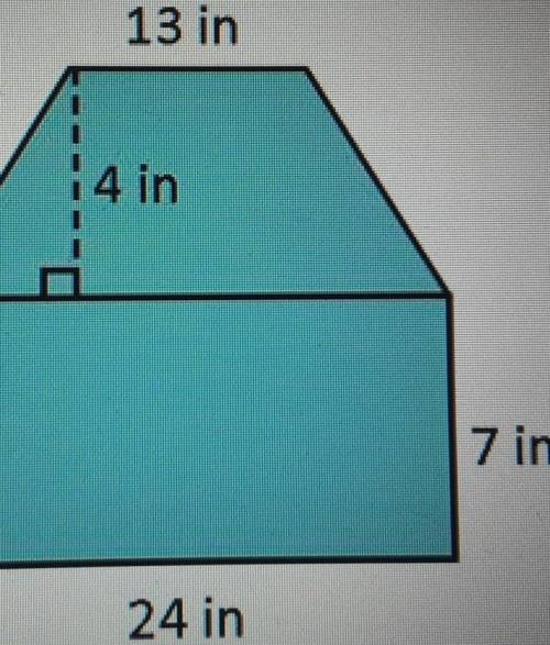 Find the area?A. 203.5 in²B. 316 in²C. 792 in²D.242 in²E. 94 in²​​