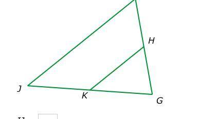 H is the midpoint of GI and K is the midpoint of GJ.
If HK=3, what is IJ?
