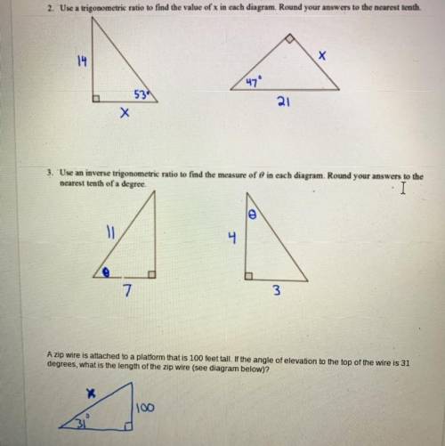Please help me and show work for these 3 questions
