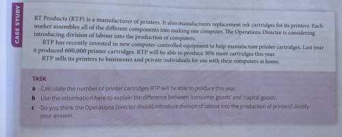 Please help with the questions in the picture :( business studies, consumer goods and needs, printe