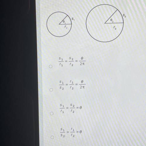 In the given image, 01 = 02, and the angles are measured in radians. Which of these must be true?