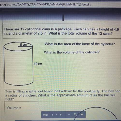 PLS HELP ME ILL MARK BRAINIEST

if u can’t see there are 3 questions 
1. There are 12 cylindrical