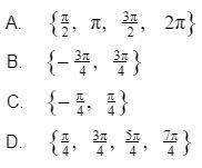 Solve the following equation for 0 ≤ ѳ< 2π. Show your work. sec^2ѳ-6=-4