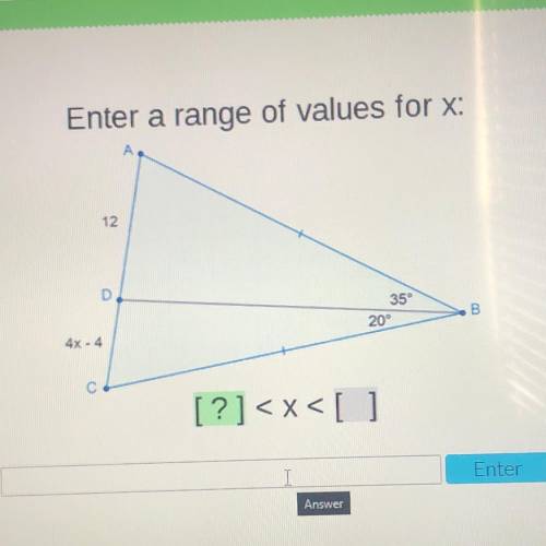 Enter a range of values for x:
12
D
351
201
B
С
[?]
Enter
Angwer