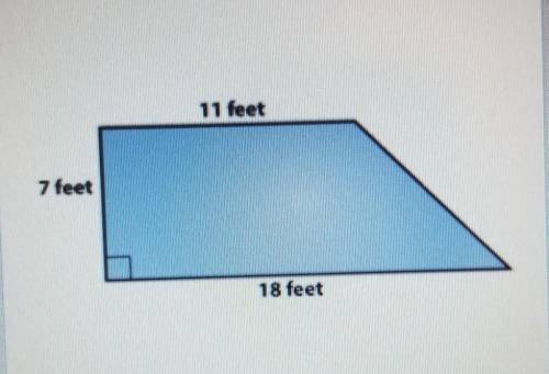 What is the area of the trapezoid shown?​