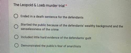 The Leopold & Loeb murder trial *