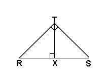 All of the following pairs are corresponding sides in a similar triangle except

A. RS and RTB. RX