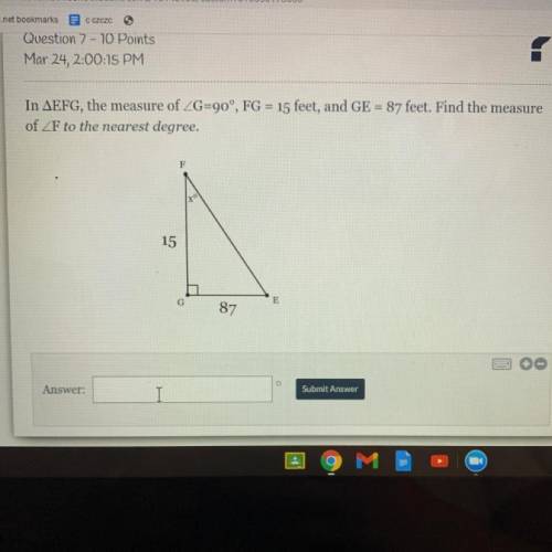 HELP ASAP 
How do I find the measure of