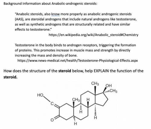 How does the structure of the steroid EXPLAIN the function of the steroid?