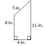 Calculate the area of the trapezoid, which is not drawn to scale.