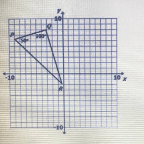 HELP ASAP PLZ DONT GUESS THIS DEPENDS ON MY LIFE FRR(graph in pic)

If Sheila rotates triangle PQR