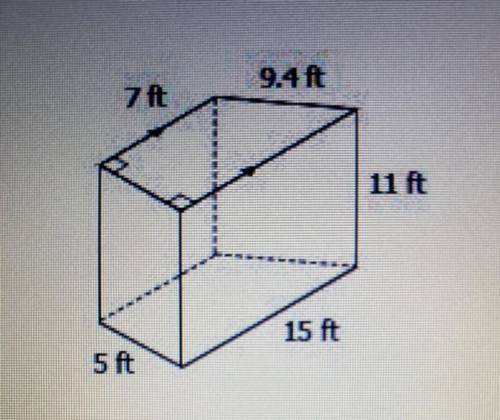 Find the surface area and volume of the figure above. Round to the nearest tenth if needed.