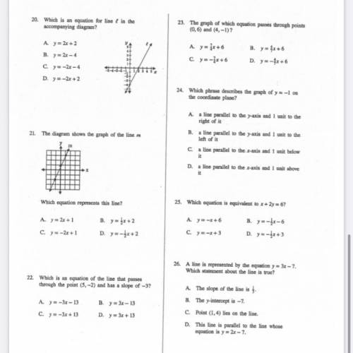 Please help me pass my math test