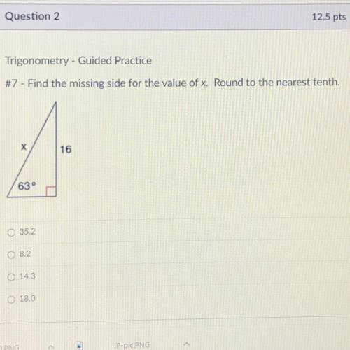 URGENT PLEASE HELP: find the musing value of x round to the nearest tenth