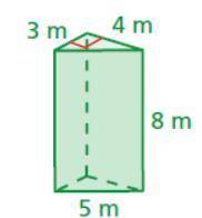 Item 3
Find the surface area of the prism?