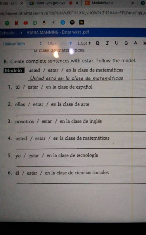 I need help with spanish​