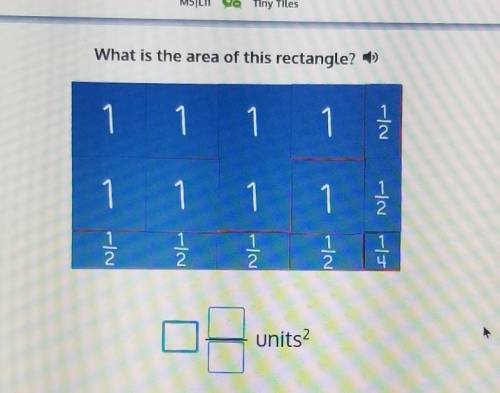 What is the area of this rectangle?​