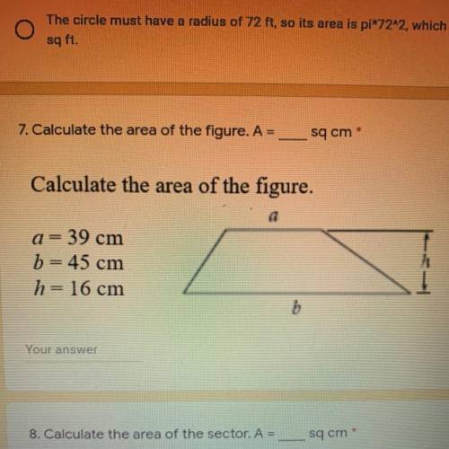 Whats the area of the figure ? pls help