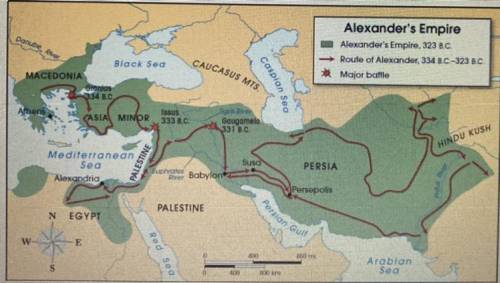 According to this map, the Hellenistic Age shaped the culture from

A. 334 BCE to 323 BCE
B. 323 B