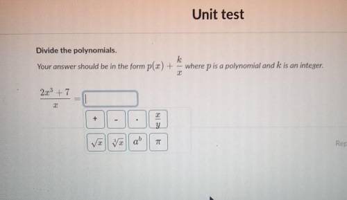 Divide the polynomials​