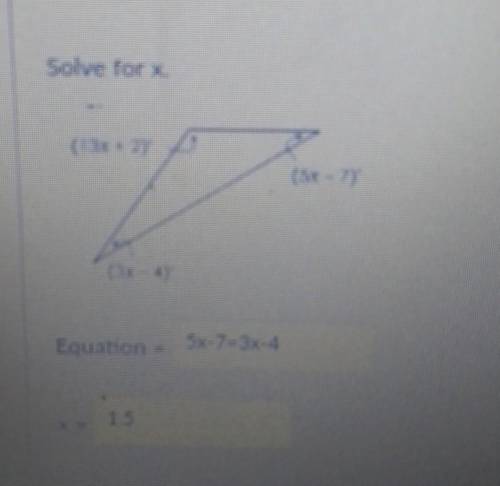 Solve for x (ignore the answers they are wrong)​