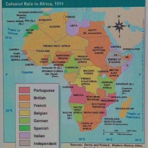 Please help me

Look at the map of Africa, this map shows Europe