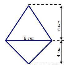 What is the area of this polygon?
A) 24 cm2
B) 16 cm2
C) 40 cm2
D) 18 cm2