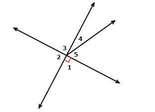 In the given figure, which angle is complementary to ∠4?