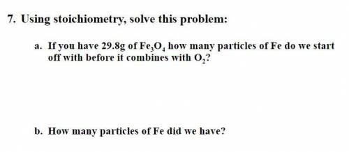 Using Stoichiometry, answer these equations.