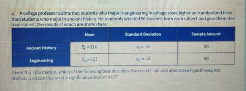 Stats Situation help plz

(situation is attached)
A) What is the null and alternate hypothesis?
B)