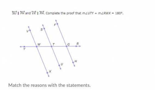 Can someone help me with this please! Match the reasons for the statements(.Geometry proofs) Thanky