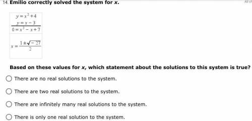 Please choose how many solutions there are to this system:

(The problem is solved, but I don't kn